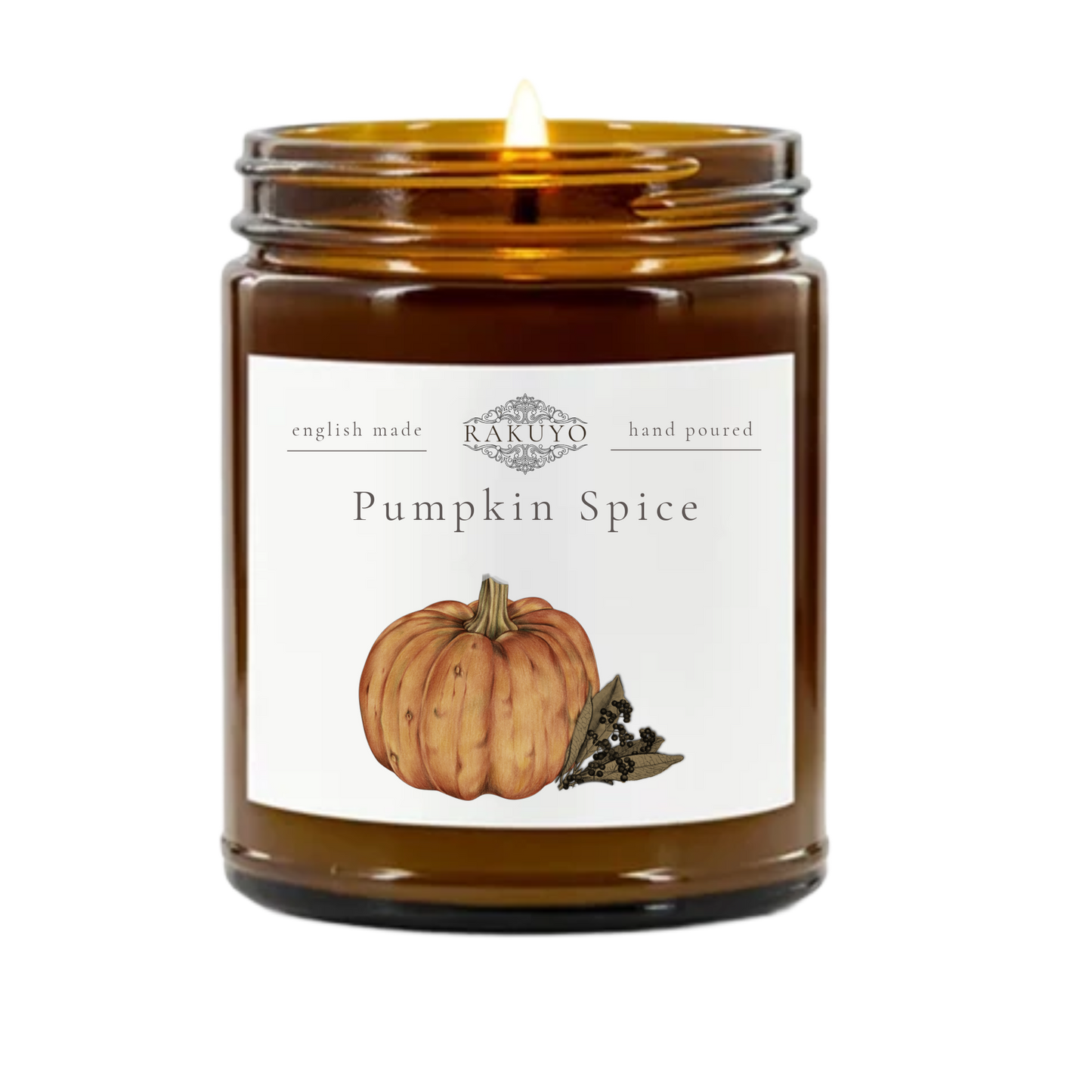Pumpkin Spice Amber Glass Candle