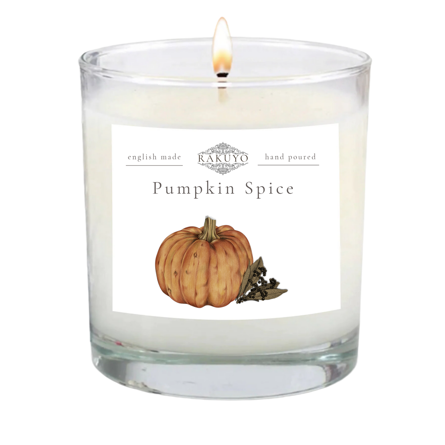 Pumpkin Spice Glass Vessel Candle