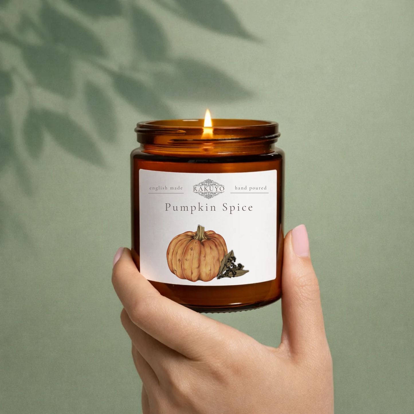 Pumpkin Spice Amber Glass Candle