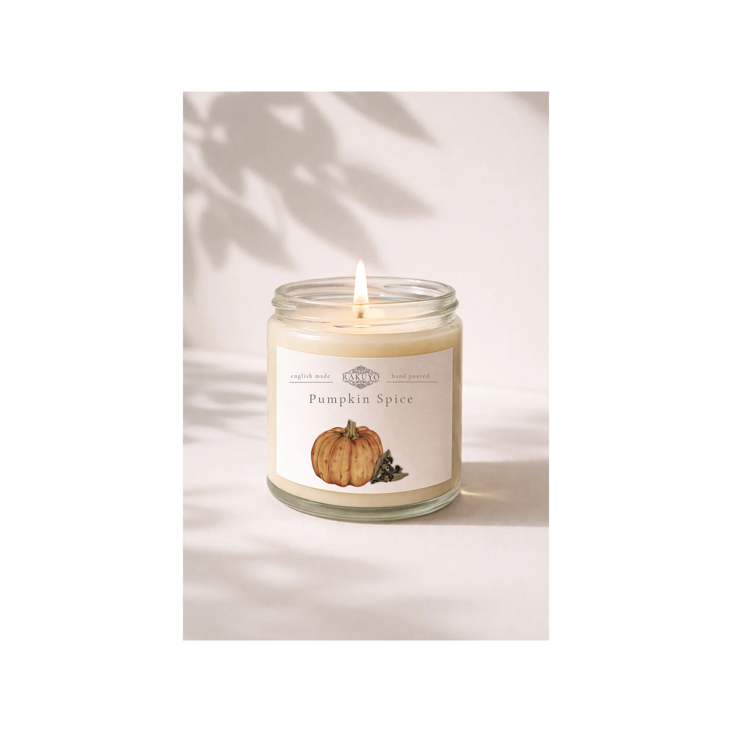 Pumpkin Spice Clear Glass Candle