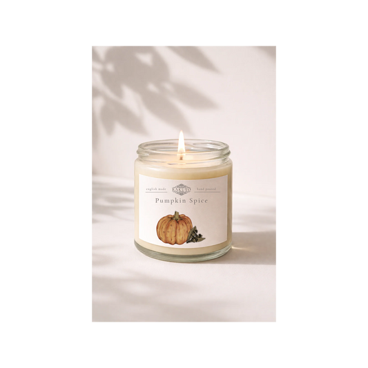 Pumpkin Spice Clear Glass Candle