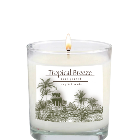 Tropical Breeze Glass Vessel Candle