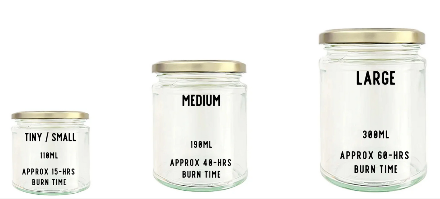 Pumpkin Spice Clear Glass Candle